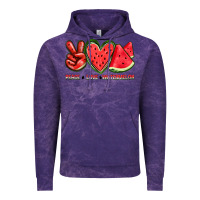 Cloud Purple peace love watermelon Vintage Hoodie - texasbilliewilder