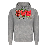 Cloud Rock peace love watermelon Vintage Hoodie - texasbilliewilder