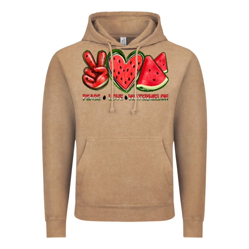 Peace Love Watermelon Vintage Hoodie by texasbilliewilder | Teevron