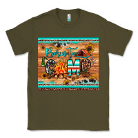 Army Green born to camp Classic Tee - JahusDesignShop