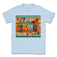 Dusty Blue born to camp Classic Tee - JahusDesignShop