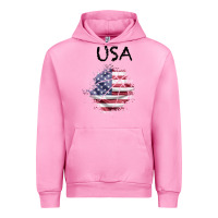 Fuchsia Pink USA Urban Hoodie - Bettercallsaul