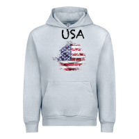 Heather Grey USA Urban Hoodie - Bettercallsaul