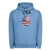 Pigment Pebble Blue USA Urban Hoodie - Bettercallsaul