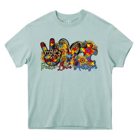 Arona peace love autism Heavy Core Tee - RacoonDesign