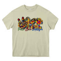 Mossy peace love autism Heavy Core Tee - RacoonDesign
