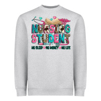 Heather Grey nursing student Heavyweight Sweatshirt - Zillion Design Studio