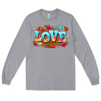 Heather Grey love summer Long Sleeve Tee - AdoDesignShop