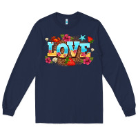 Navy love summer Long Sleeve Tee - AdoDesignShop