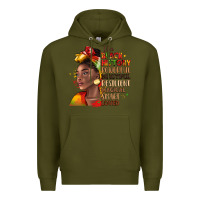 Army Green i am black history Premium Hoodie - LillyAllenDesigns
