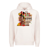 Pale Pink i am black history Premium Hoodie - LillyAllenDesigns