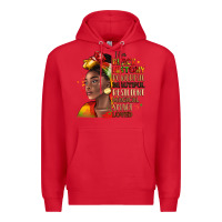 Red i am black history Premium Hoodie - LillyAllenDesigns