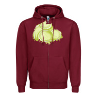 Burgundy tennis patch Zipper Hoodie - AdoDesignShop
