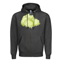 Charcoal Heather tennis patch Zipper Hoodie - AdoDesignShop