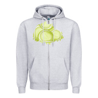 Heather Grey tennis patch Zipper Hoodie - AdoDesignShop