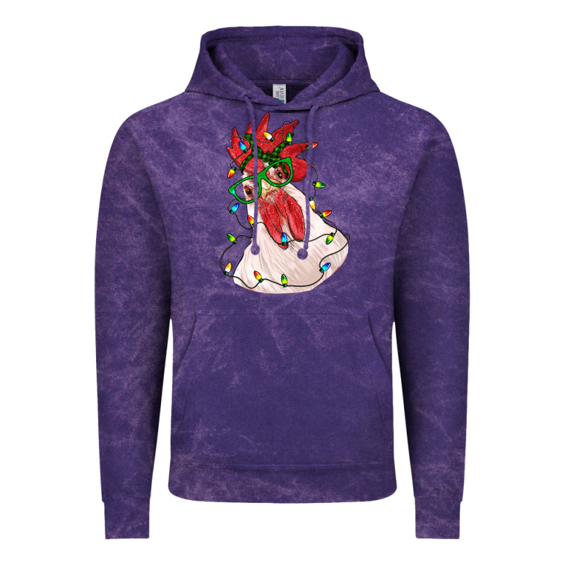 Christmas Rooster With Lights Vintage Hoodie by RanaPortraitStore | Teevron