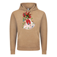Vintage Coffee christmas rooster with lights Vintage Hoodie - RanaPortraitStore