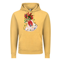 Vintage Mustard christmas rooster with lights Vintage Hoodie - RanaPortraitStore