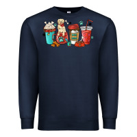 Navy dog mama golden retriever Premium Sweatshirt - MaliasSmallBusiness