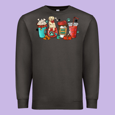 Dog Mama Golden Retriever Premium Sweatshirt Designed By Maliassmallbusiness