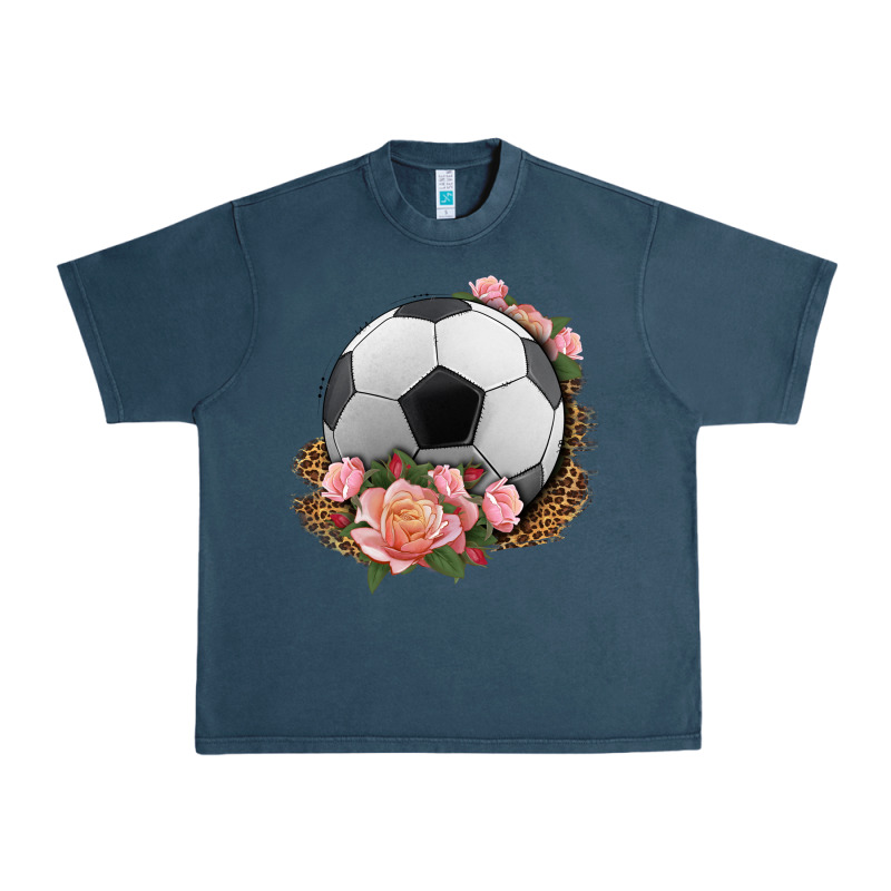 Western Soccer With Roses Urban Heavy Tee by HRA Design Shop | Teevron