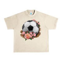 Sandshell western soccer with roses Urban Heavy Tee - HRA Design Shop