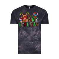 Cloud Black cup of chocolate and  with christmas stitch elf Vintage Tee - AdoDesignShop