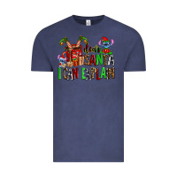 Vintage Denim cup of chocolate and  with christmas stitch elf Vintage Tee - AdoDesignShop