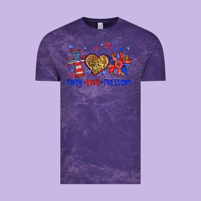 Faith Love Freedom Vintage Tee Designed By Neo Western