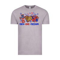 Vintage Zinc faith love freedom Vintage Tee - Neo Western