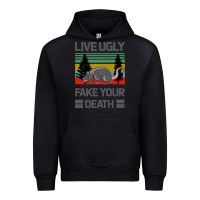 Black Lıve Ugly Fake Your Death Urban Hoodie - Bettercallsaul