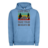 Pigment Pebble Blue Lıve Ugly Fake Your Death Urban Hoodie - Bettercallsaul