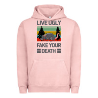 Pigment Salmon Lıve Ugly Fake Your Death Urban Hoodie - Bettercallsaul