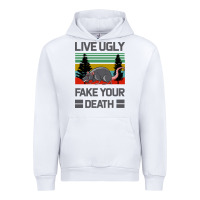 White Lıve Ugly Fake Your Death Urban Hoodie - Bettercallsaul