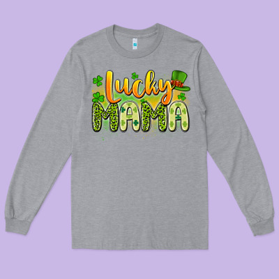 Lucky Mama Long Sleeve Tee Designed By Artiststas