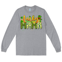 Heather Grey lucky mama Long Sleeve Tee - Artiststas