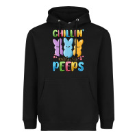 Black chillin' with my peeps Heavyweight Hoodie - MaliasSmallBusiness