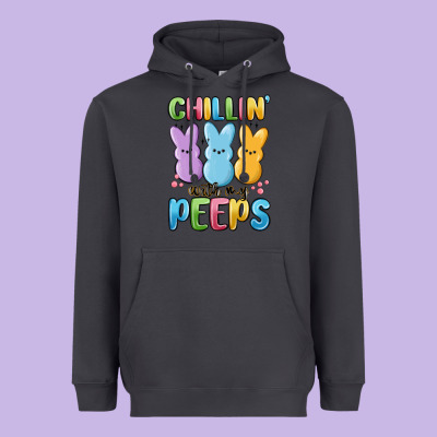 Chillin' With My Peeps Heavyweight Hoodie Designed By Maliassmallbusiness