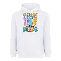 White chillin' with my peeps Heavyweight Hoodie - MaliasSmallBusiness