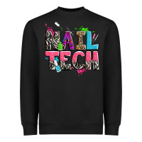 Black nail tech Heavyweight Sweatshirt - Zillion Design Studio
