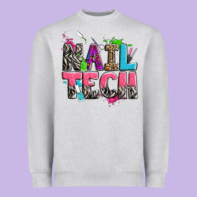 Nail Tech Heavyweight Sweatshirt Designed By Zillion Design Studio