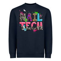 Navy nail tech Heavyweight Sweatshirt - Zillion Design Studio
