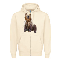 Sandshell bear Zipper Hoodie - Artiststas