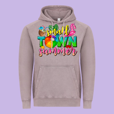 Small Town Summer Tbw Vintage Hoodie Designed By Texasbilliewilder
