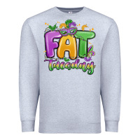 Heather Grey fat tuesday Premium Sweatshirt - MaliasSmallBusiness