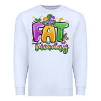White fat tuesday Premium Sweatshirt - MaliasSmallBusiness