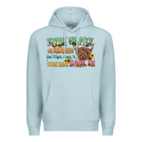 Blue Mist your crazy is showing cow Premium Hoodie - LillyAllenDesigns