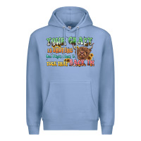 Colony Blue your crazy is showing cow Premium Hoodie - LillyAllenDesigns