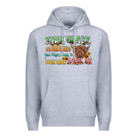 Heather Grey your crazy is showing cow Premium Hoodie - LillyAllenDesigns