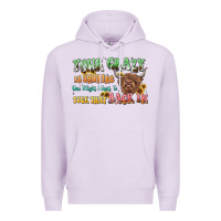 Lilac your crazy is showing cow Premium Hoodie - LillyAllenDesigns